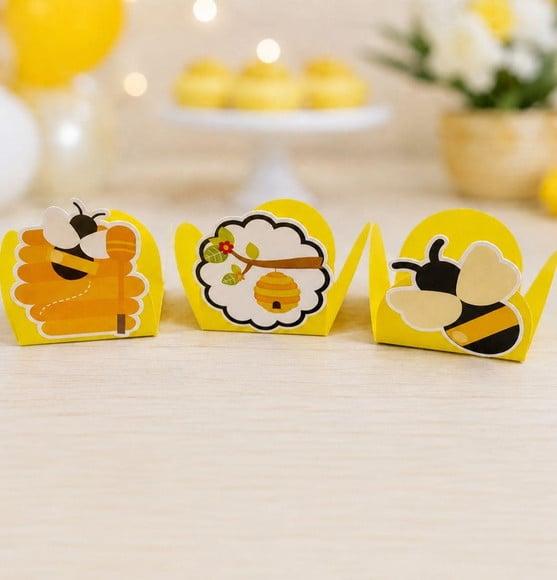 Forminha Abelhinha para Docinhos Personalizados Festa 20unid