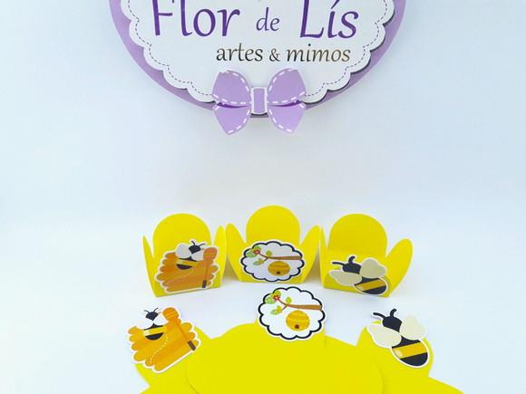 Forminha Abelhinha para Docinhos Personalizados Festa 20unid