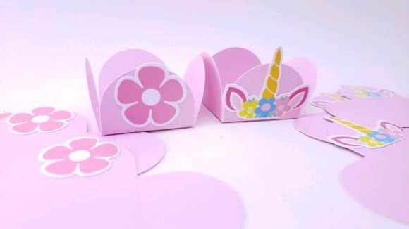 Forminha de Doces Personalizada Festa Unicórnio Brigadeiro