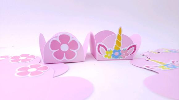 Forminha de Doces Personalizada Festa Unicórnio Brigadeiro