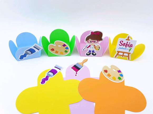 Forminha de Doces Pintando o Sete Festa Pintura 20 Unidades