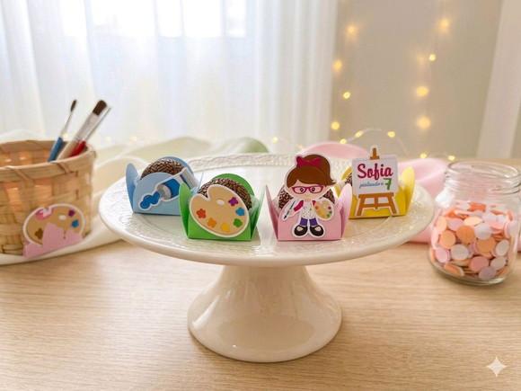 Forminha de Doces Pintando o Sete Festa Pintura 20 Unidades