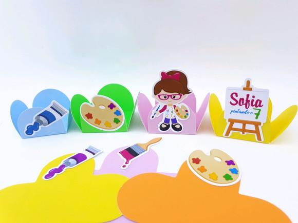 Forminha de Doces Pintando o Sete Festa Pintura 20 Unidades
