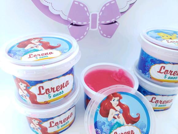 Geleca Pequena Sereia Ariel Linguado