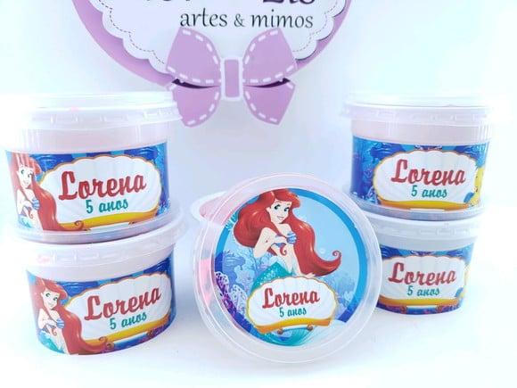 Geleca Pequena Sereia Ariel Linguado