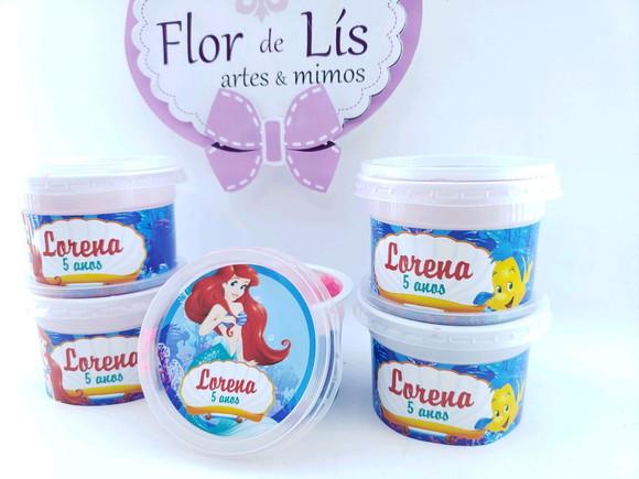 Geleca Pequena Sereia Ariel Linguado