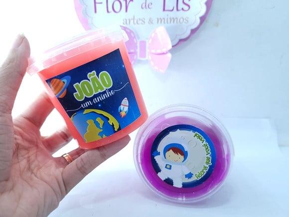 Geleca Personalizada Astronauta no Pote Lembrancinha 180gr