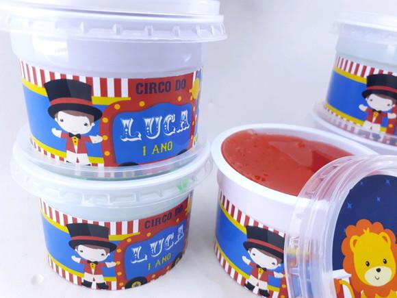 Geleca Personalizada Circo Vintage Lembrancinha