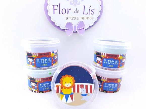Geleca Personalizada Circo Vintage Lembrancinha