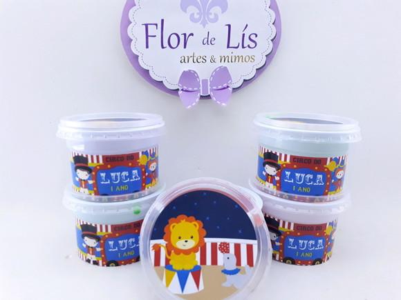 Geleca Personalizada Circo Vintage Lembrancinha