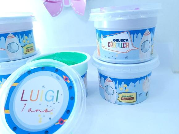 Geleca Personalizada Cósmica Astronauta Lembrancinha
