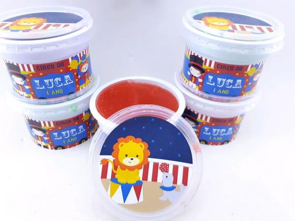 Geleca Personalizada Circo Vintage Lembrancinha