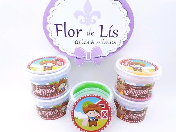 Geleca Personalizada Fazendinha Menino Personalizada