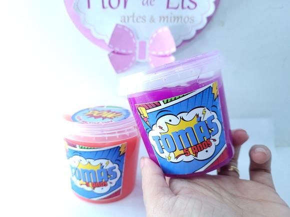 Geleca Personalizada Festa Super Heróis Pote 180gr