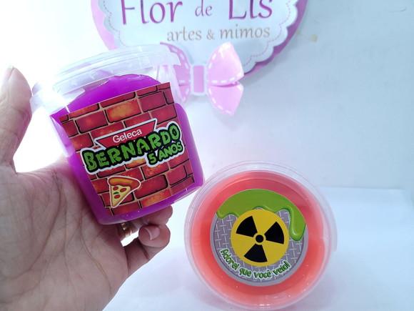 Geleca Personalizada Radioativa Lembrancinha Pote 180gr