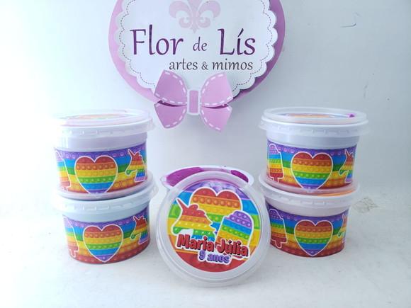 Geleca Personalizada Pop It Colorido