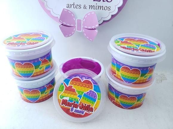 Geleca Personalizada Pop It Colorido