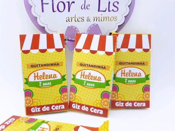 Giz 6 Cores Quitandinha Frutas