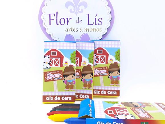 Giz 6 Cores Fazendinha Menina
