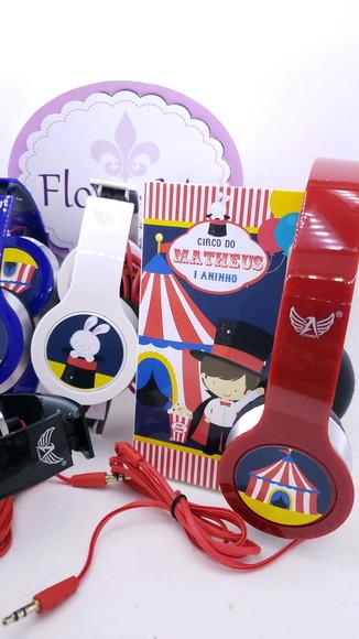 Headphone Fone de Ouvido Circo com Caixa