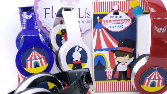 Headphone Fone de Ouvido Circo com Caixa