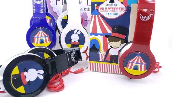 Headphone Fone de Ouvido Circo com Caixa