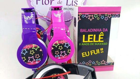 Headphone Fone de Ouvido Festa Neon Balada com Caixa