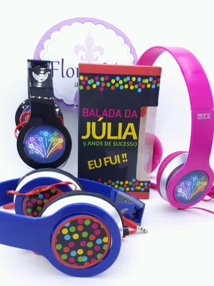 Headphone Fone de Ouvido Festa Neon Balada com Caixa