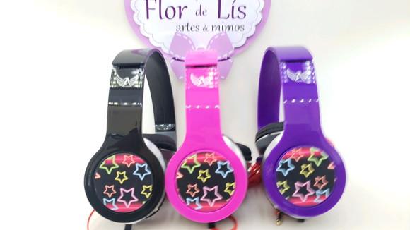Headphone Fone de Ouvido Festa Neon Balada com Caixa