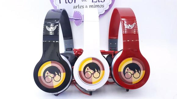Headphone Fone de Ouvido Harry Potter com Caixa