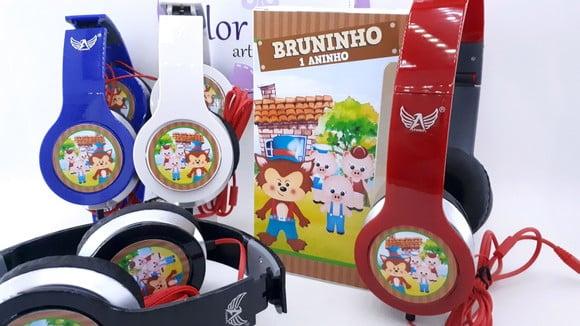 Headphone Fone os Três Porquinhos com Caixa
