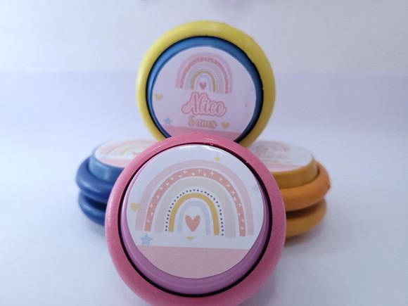 Ioiô Personalizado Arco Íris Boho Rosa