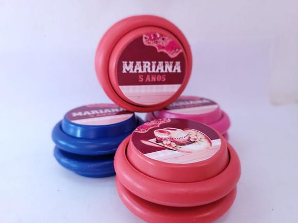 Ioiô Personalizado Boiadeira Lembrancinha Aquarela