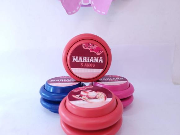 Ioiô Personalizado Boiadeira Lembrancinha Aquarela