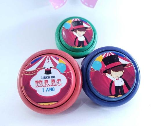 Ioiô Personalizado Circo Menino Lembrancinha