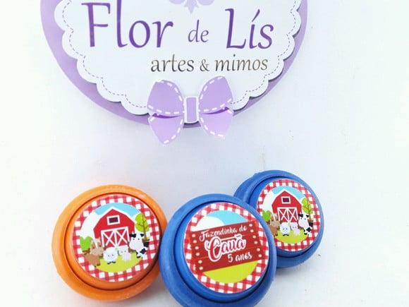 Ioiô Personalizado Fazendinha Xadrez