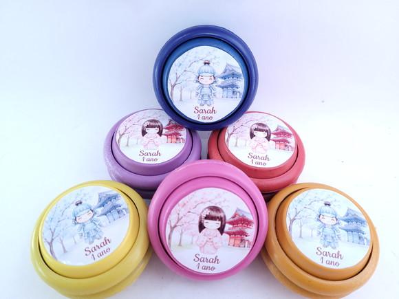 Ioiô Personalizado Festa Oriental Japonesa Menino e Menina