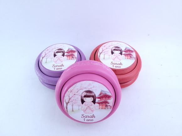 Ioiô Personalizado Festa Oriental Menina Cerejeira Japonesa