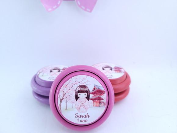 Ioiô Personalizado Festa Oriental Menina Cerejeira Japonesa
