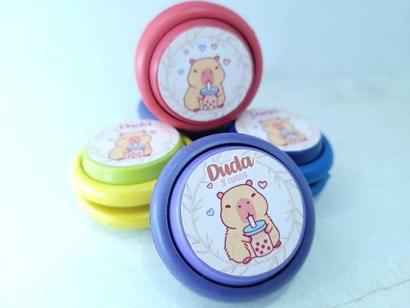 Ioiô Personalizado Lembrancinha Festa Capivara Cute