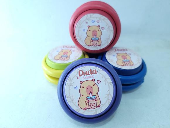 Ioiô Personalizado Lembrancinha Festa Capivara Cute