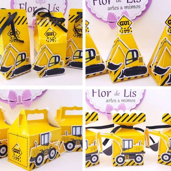 Kit 40 Caixas Tratores Obras e Construções Personalizada