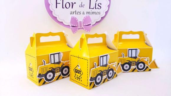 Kit 40 Caixas Tratores Obras e Construções Personalizada