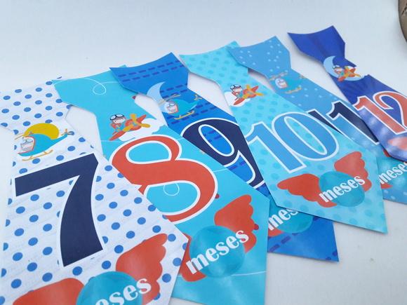 Kit Adesivos para Body do bebê 12 Meses