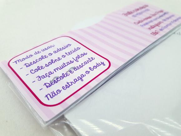 Kit Adesivos para Body 12 Meses do bebê Cores