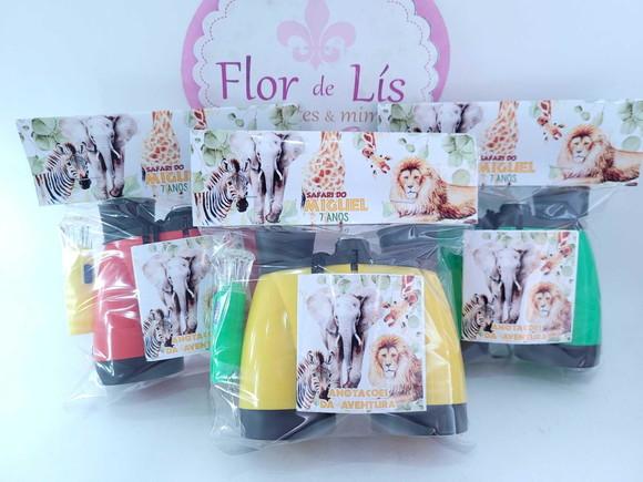 Kit Aventura com Binóculos e Lanterna Safari Lembrancinha