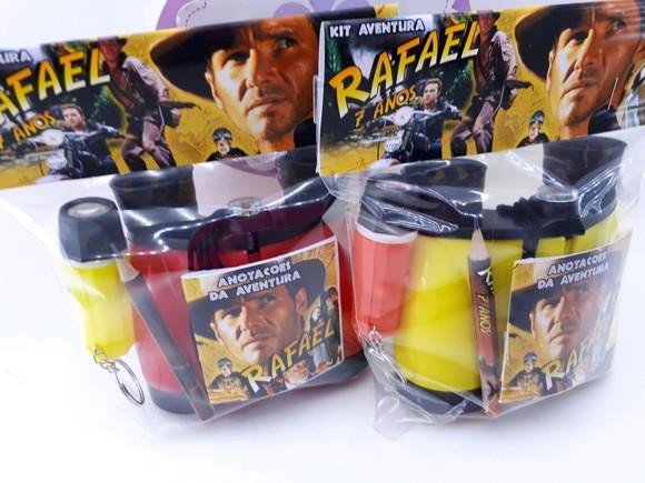 Kit Aventura Indiana Jones com Binóculos e Lanterna e Lápis