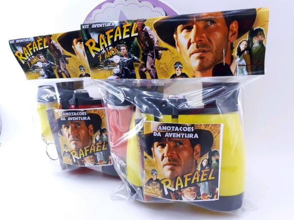 Kit Aventura Indiana Jones com Binóculos e Lanterna e Lápis