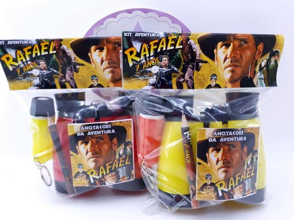Kit Aventura Indiana Jones com Binóculos e Lanterna e Lápis