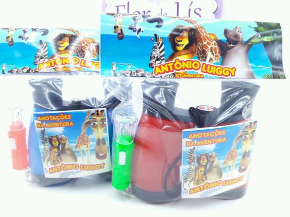 Kit Aventura Lembrancinha com Binóculos Madagascar